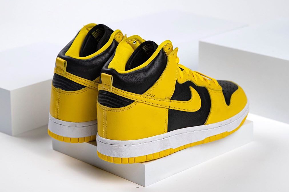 nike sportswear dunk high varsity maize black white cz8149 002 holiday 2020 official release date info photos price store list buying guide