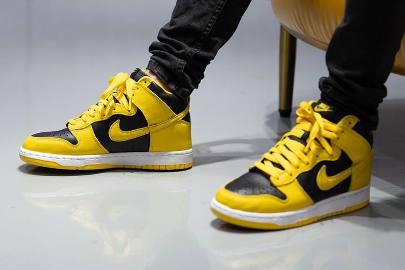 nike sportswear dunk high varsity maize black white cz8149 002 holiday 2020 official release date info photos price store list buying guide