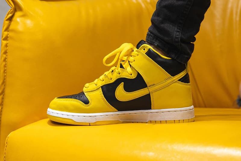 nike sportswear dunk high varsity maize black white cz8149 002 holiday 2020 official release date info photos price store list buying guide