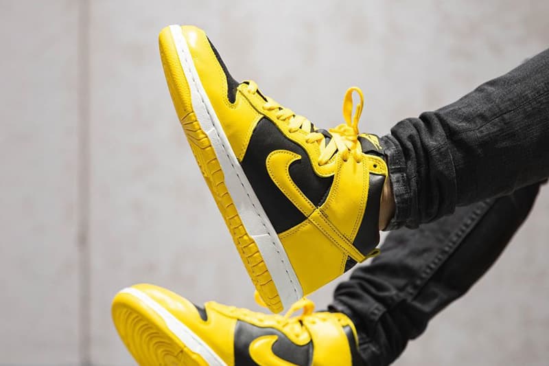 nike sportswear dunk high varsity maize black white cz8149 002 holiday 2020 official release date info photos price store list buying guide