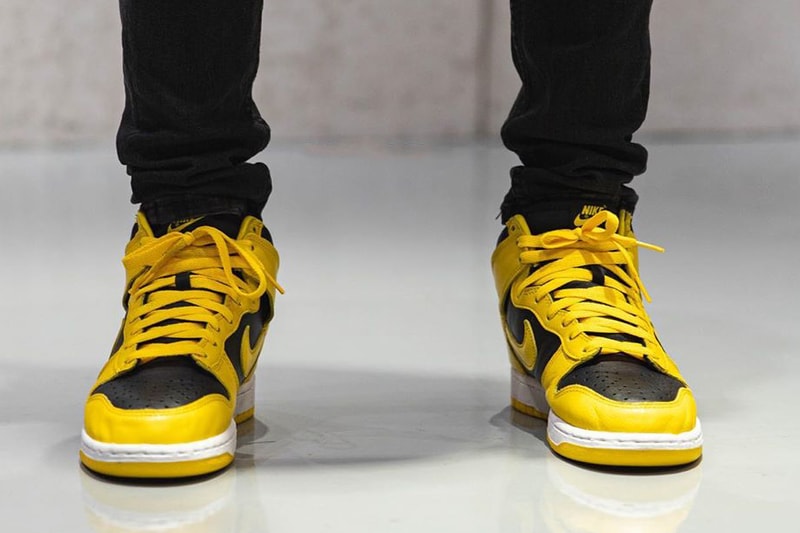 nike sportswear dunk high varsity maize black white cz8149 002 holiday 2020 official release date info photos price store list buying guide