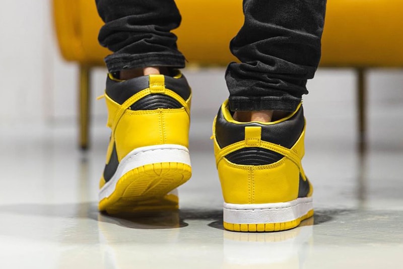nike sportswear dunk high varsity maize black white cz8149 002 holiday 2020 official release date info photos price store list buying guide