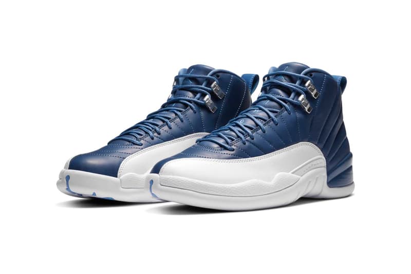 Nike Jordan Brand Air Jordan 12 "Indigo" Wear-Away Uppers Unique Design Print Michael Jordan Vintage Packing 130690-404 Sneaker Footwear Release Information Drop Date Basketball