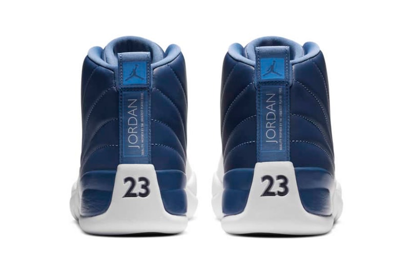 Nike Jordan Brand Air Jordan 12 "Indigo" Wear-Away Uppers Unique Design Print Michael Jordan Vintage Packing 130690-404 Sneaker Footwear Release Information Drop Date Basketball
