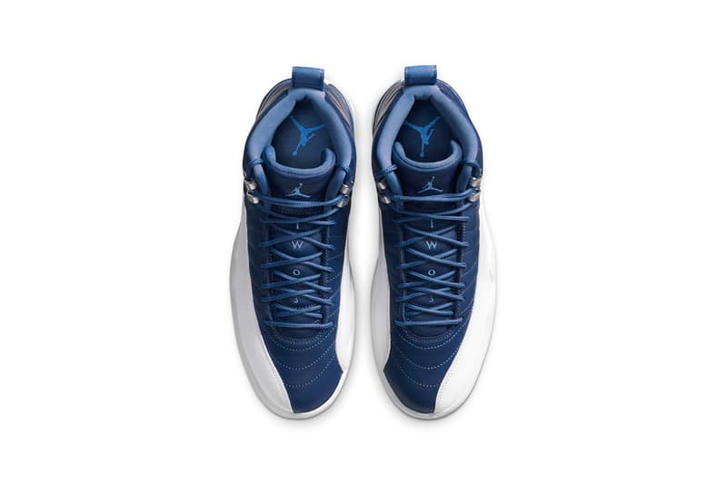 Nike Jordan Brand Air Jordan 12 "Indigo" Wear-Away Uppers Unique Design Print Michael Jordan Vintage Packing 130690-404 Sneaker Footwear Release Information Drop Date Basketball