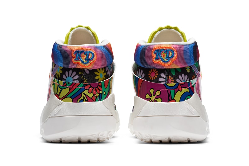 nike basketball kevin durant kd 13 easy money sniper peace love and basketball DA1341 100 floral print 60s rock official release date info photos price store list buying guide