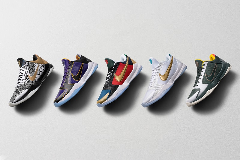 nike basketball kobe bryant protro 5 mamba week los angeles lakers jersey big stage 5x champ undefeated what if pack eybl official release dates info photos price store list buying guide