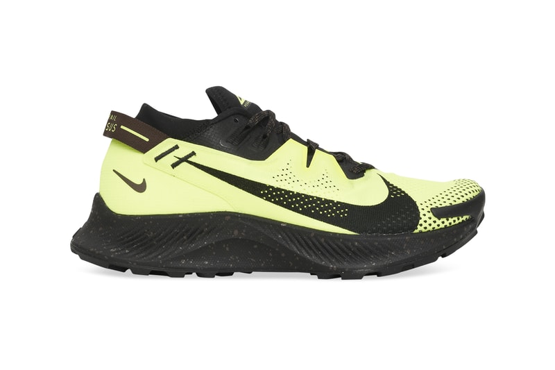 Nike Pegasus Trail 2 "Volt/Black" DA4665-700 Sneaker Release Information Technical Footwear Shoe Swoosh Bike Tire Inspiration Drop Date Slam Jam React Foam Cushioning Engineered Mesh