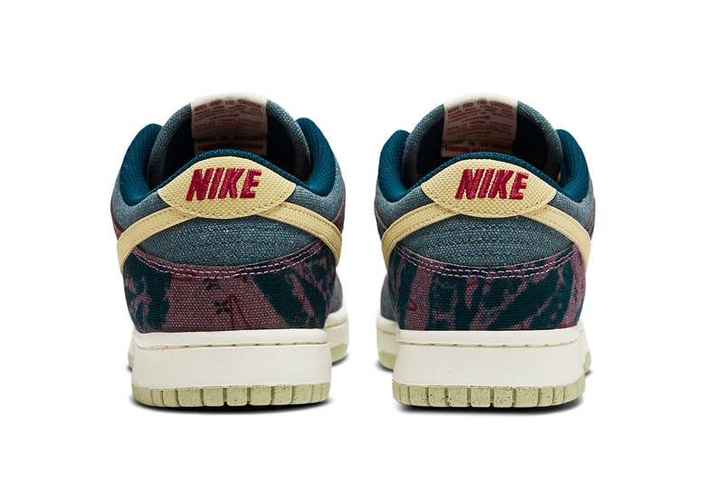 nike sportswear dunk low community garden lemon wash multi color midnight turquoise cardinal red cz9747 900 official release date info photos price store list buying guide