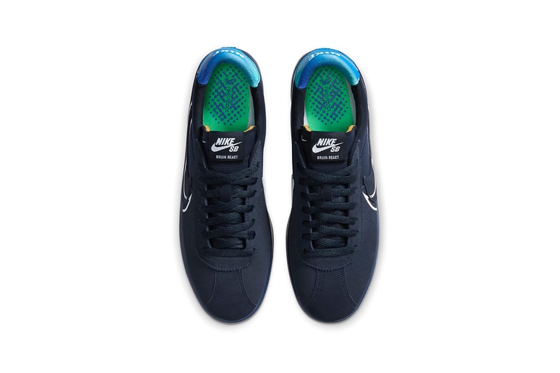 Nike SB Bruin React T Nike SB Nyjah Free 2 "Dark Obsidian/Hyper Jade" Colorways CU9220-400 CV5980-400 Skateboarding Sneakers Footwear Swoosh Drop Date Release Information