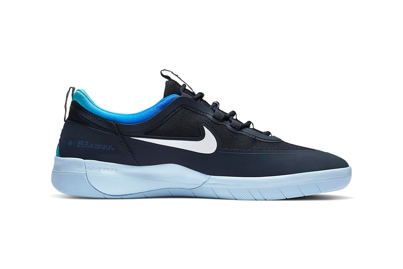 Nike SB Bruin React T Nike SB Nyjah Free 2 "Dark Obsidian/Hyper Jade" Colorways CU9220-400 CV5980-400 Skateboarding Sneakers Footwear Swoosh Drop Date Release Information