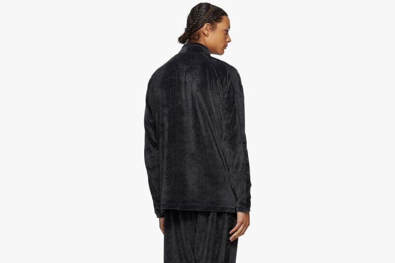 NikeCourt Gray Velour Tennis Track Jacket Lounge Pants Embroidered Logo Swoosh Brand Stretch Drawstring Cosy Sweatpants One Piece Look SSENSE