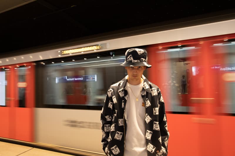 OBEY x Dickies Life Collection Lookbook Mens Womens Clothing Collaboration First Look Graphic Prints Unlined Eisenhower Jacket Work Shirt 873 Slim Straight Work Pant Face Logo