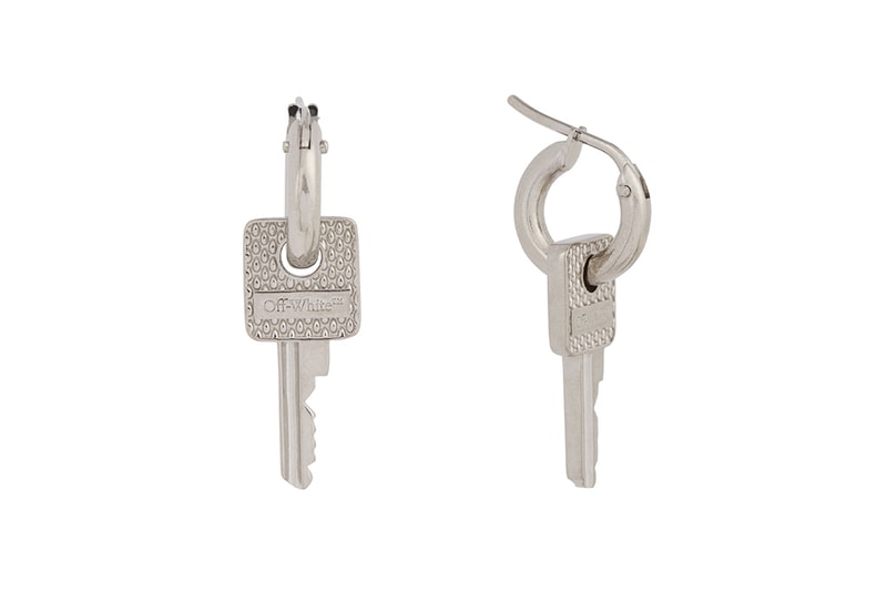Off White Key Earring Release Silver Tone Buy Price Info Virgil Abloh