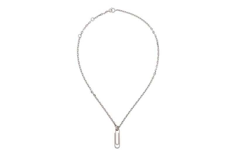 Off-White Paper Clip Silver-Tone necklace Jacob & Co. Office Supplies Jewelry necklaces accessories silver 