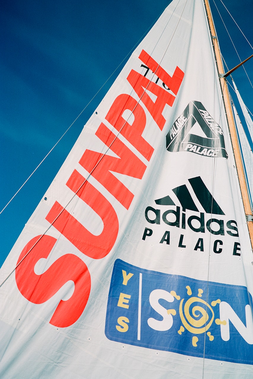 palace adidas originals fall winter 2020 summer sunpal shirt shorts towel water shoes release information buy cop purchase