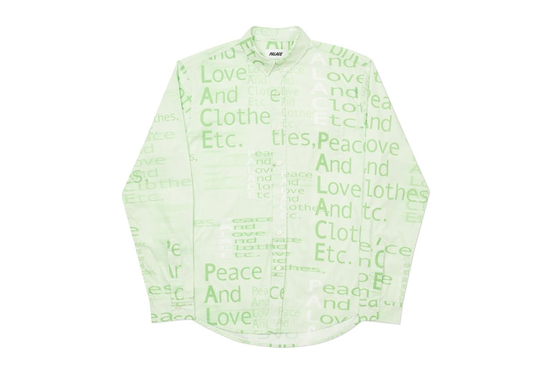 Palace Fall 2020 Tops Shirts Long sleeves button ups graphics logos skateboard artwork button downs oxford plaid print