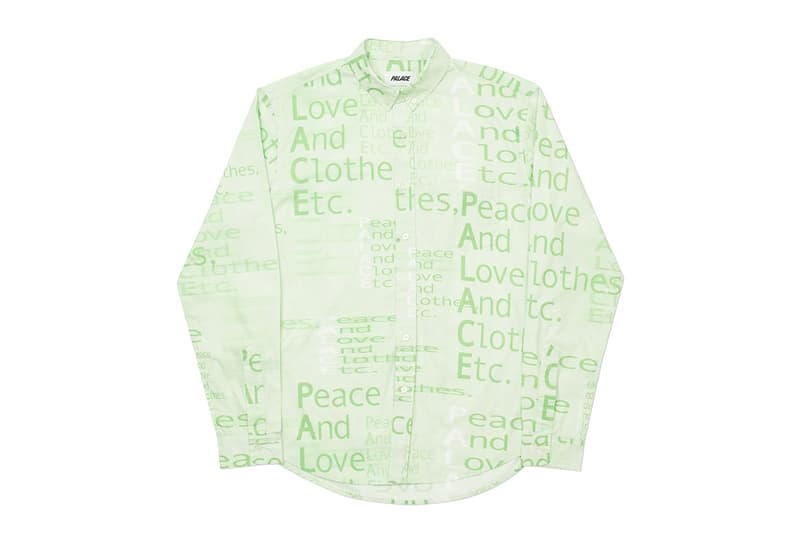 Palace Fall 2020 Tops Shirts Long sleeves button ups graphics logos skateboard artwork button downs oxford plaid print