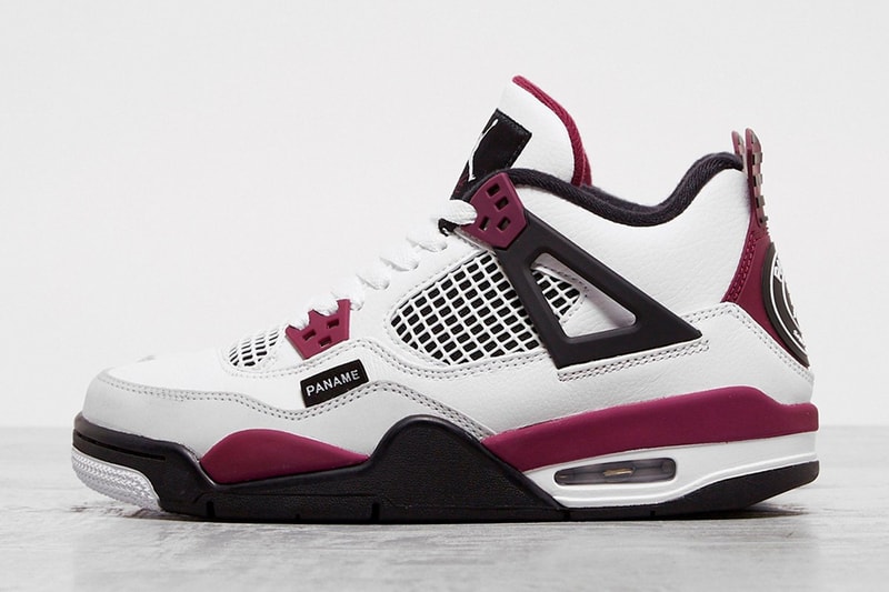Nike Jordan Brand Air Jordan 4 Paris Saint-Germain FC PSG Jumpman "Bordeaux" Purple Wine France Football Club AJ4 Michael Jordan Black White Neutral Gray