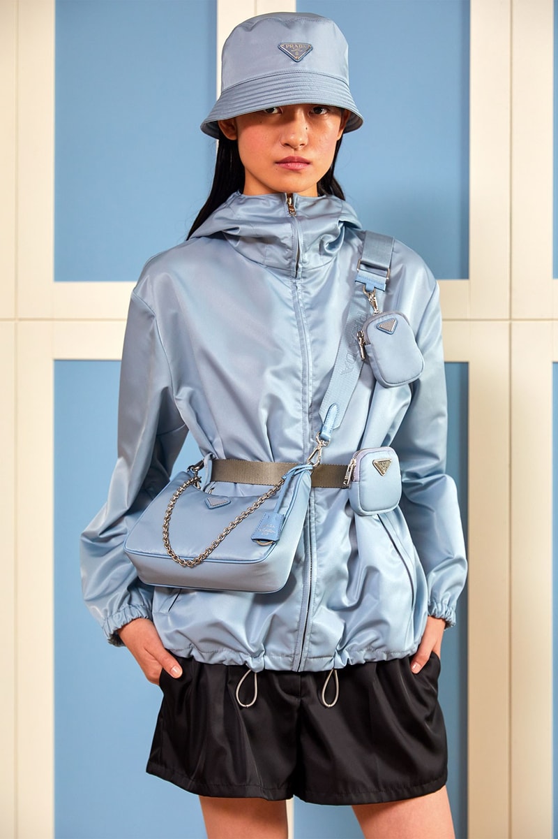 Prada Chinese Valentine's Day Collection Bucket Hats Nylon Re-Edition Bag Miuccia Prada Mens Womens Exclusive Lookbooks Pastel Colors Summer Essentials