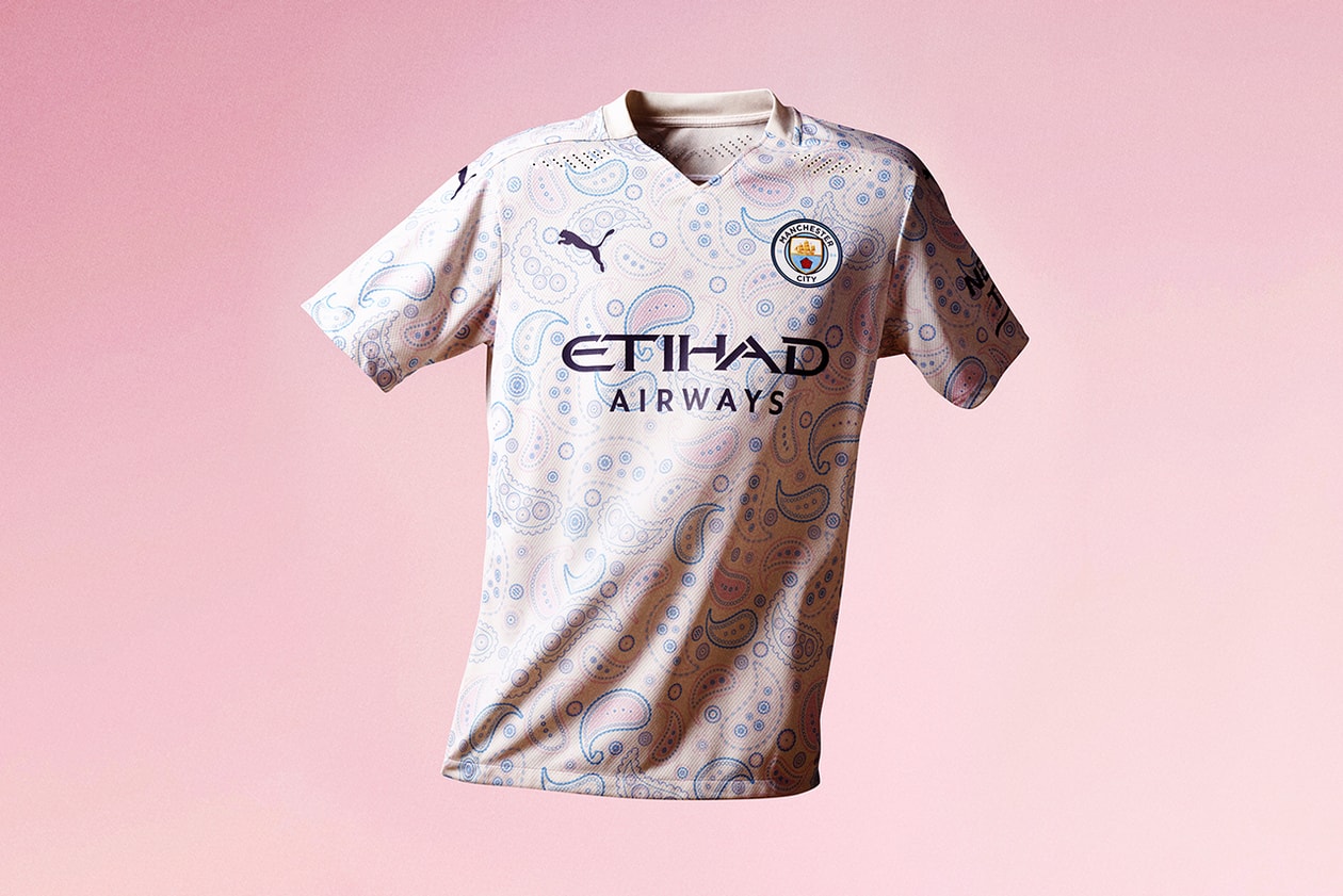 manchester city paisley puma third kit 2020/21 season premier champions league lionel messi raheem sterling