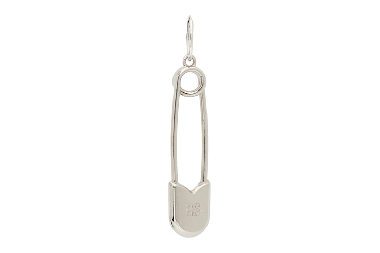 Raf Simons Crafts Silver Safety Pin Earrings