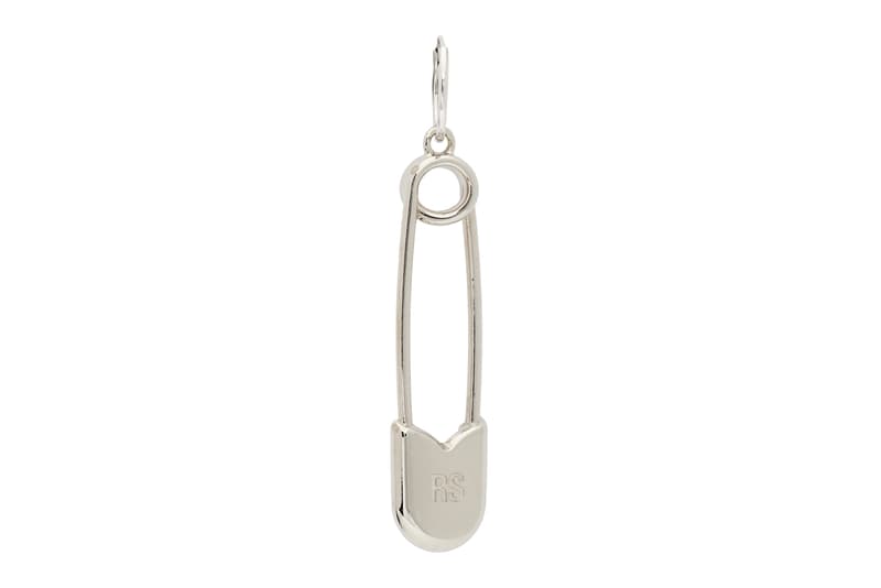 Raf Simons Silver Safety Pin Earring menswear streetwear spring summer 2020 collection ss20 accessories
