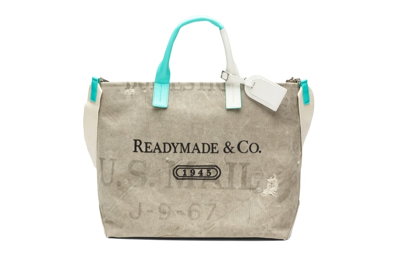 READYMADE U.S. Mail Bag Weekend Tote upcycling bags luxury vintage repurposed accessories Yuta Hosokawa RE-CO-WH-00-00-102 Tiffany & Co.