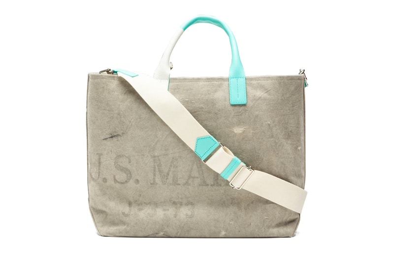 READYMADE U.S. Mail Bag Weekend Tote upcycling bags luxury vintage repurposed accessories Yuta Hosokawa RE-CO-WH-00-00-102 Tiffany & Co.