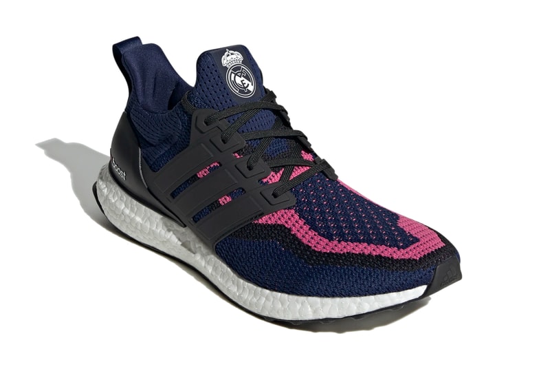 real madrid football soccer club team adidas running ultraboost dna dark blue core black spring pink FZ3623 official release date info photos price store list buying guide