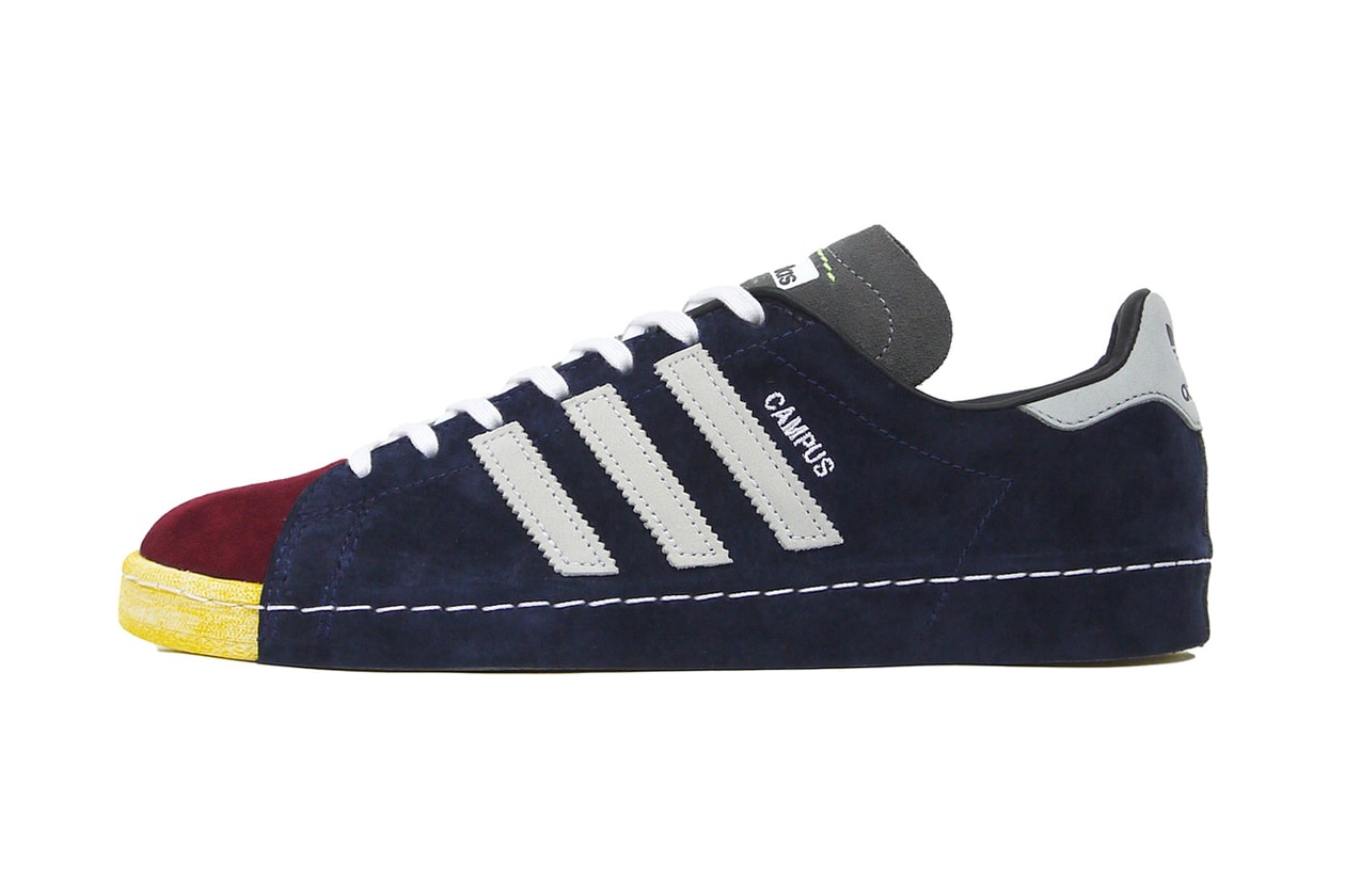 recouture mita sneakers adidas consortium campus 80s suede navy yellow light blue grey red official release date info photos price store list buying guide