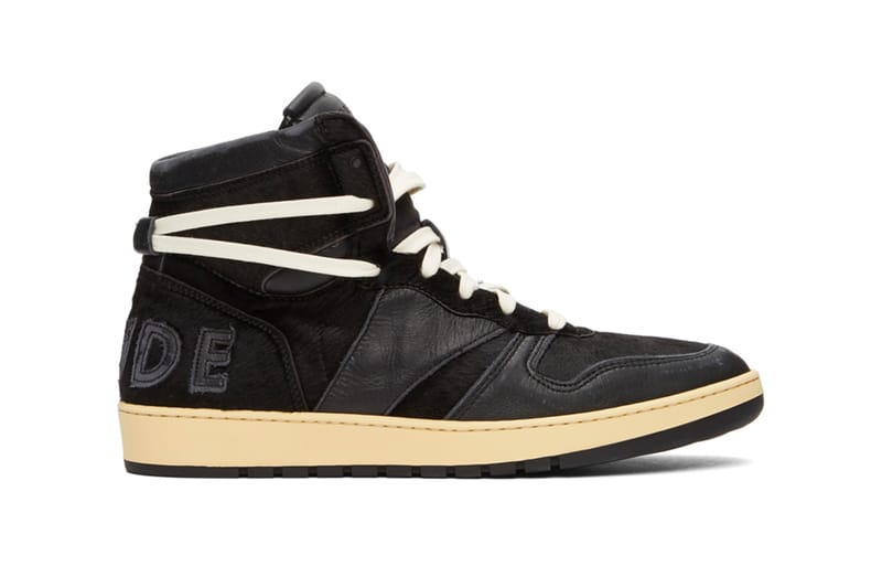 RHUDE's RHECESS-HI Sneakers Gets Sleek With "Black" Colorway
