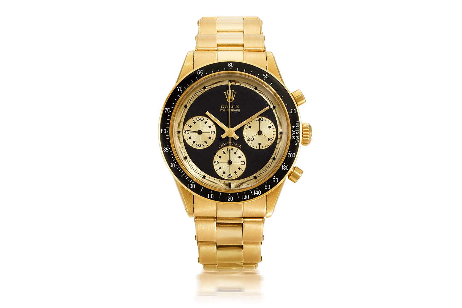 Rolex Daytona 6264 John Player Special Sells For Record $1.5 Million USD auctions records millions price gold 18k