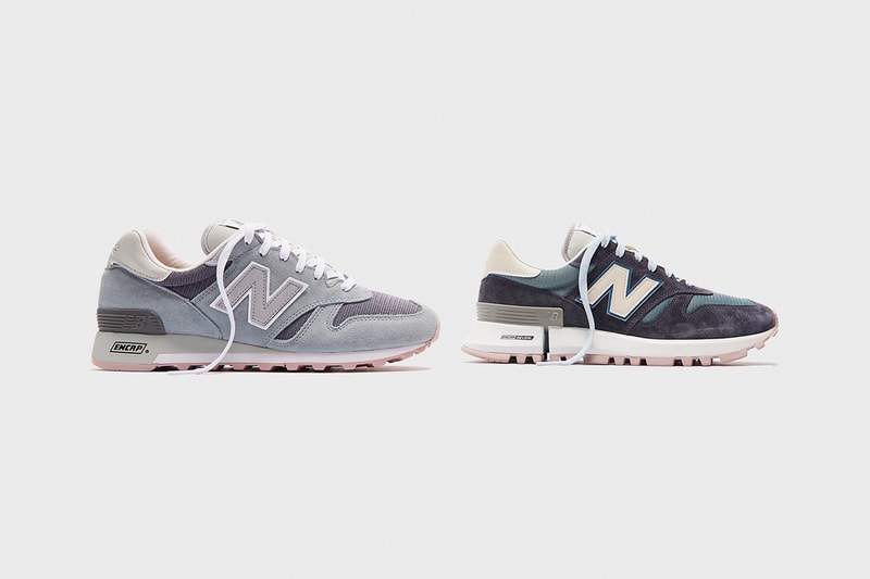 ronnie fieg kith new balance rc 1300 made in usa blue grey white mauve official release date info photos price store list buying guide vibram