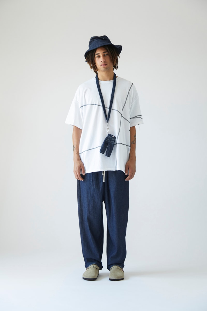 s.k. manor hill Spring/Summer 2021 Lookbook collection linen cotton trousers shirts accessories bags lanyards bucket hats organic white beige indigo orange