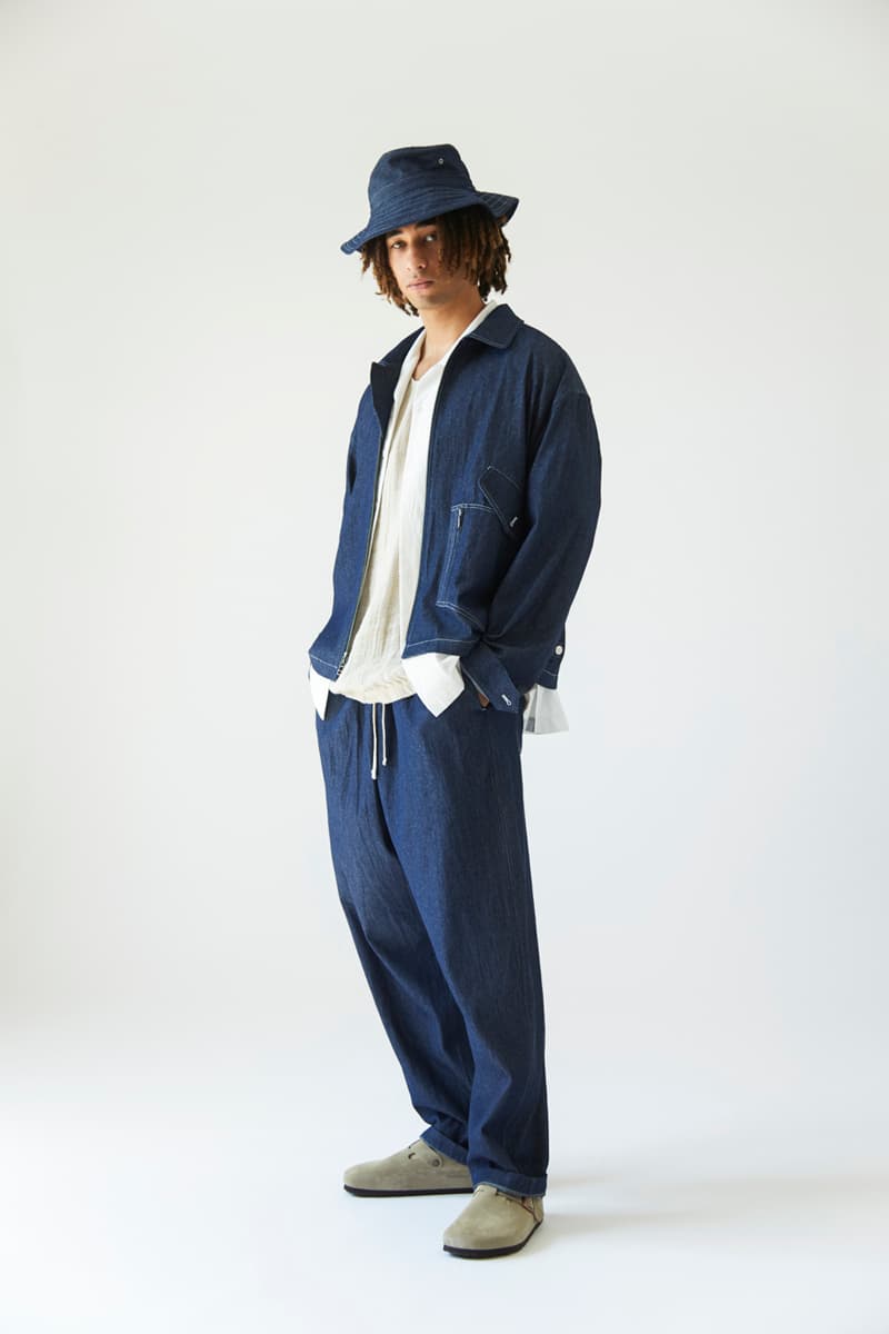 s.k. manor hill Spring/Summer 2021 Lookbook collection linen cotton trousers shirts accessories bags lanyards bucket hats organic white beige indigo orange