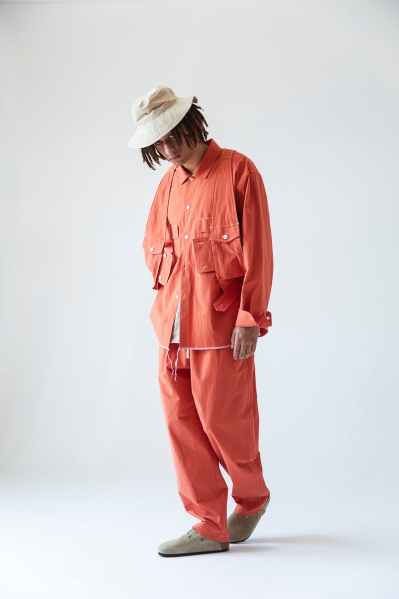 s.k. manor hill Spring/Summer 2021 Lookbook collection linen cotton trousers shirts accessories bags lanyards bucket hats organic white beige indigo orange