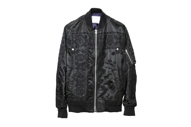 sacai Dover Street Market exclusive embroidered MA-1 flight jacket release outerwear bombers ma-1 military jackets 