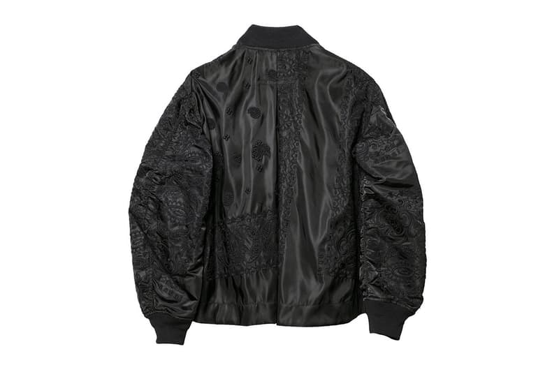 sacai Dover Street Market exclusive embroidered MA-1 flight jacket release outerwear bombers ma-1 military jackets