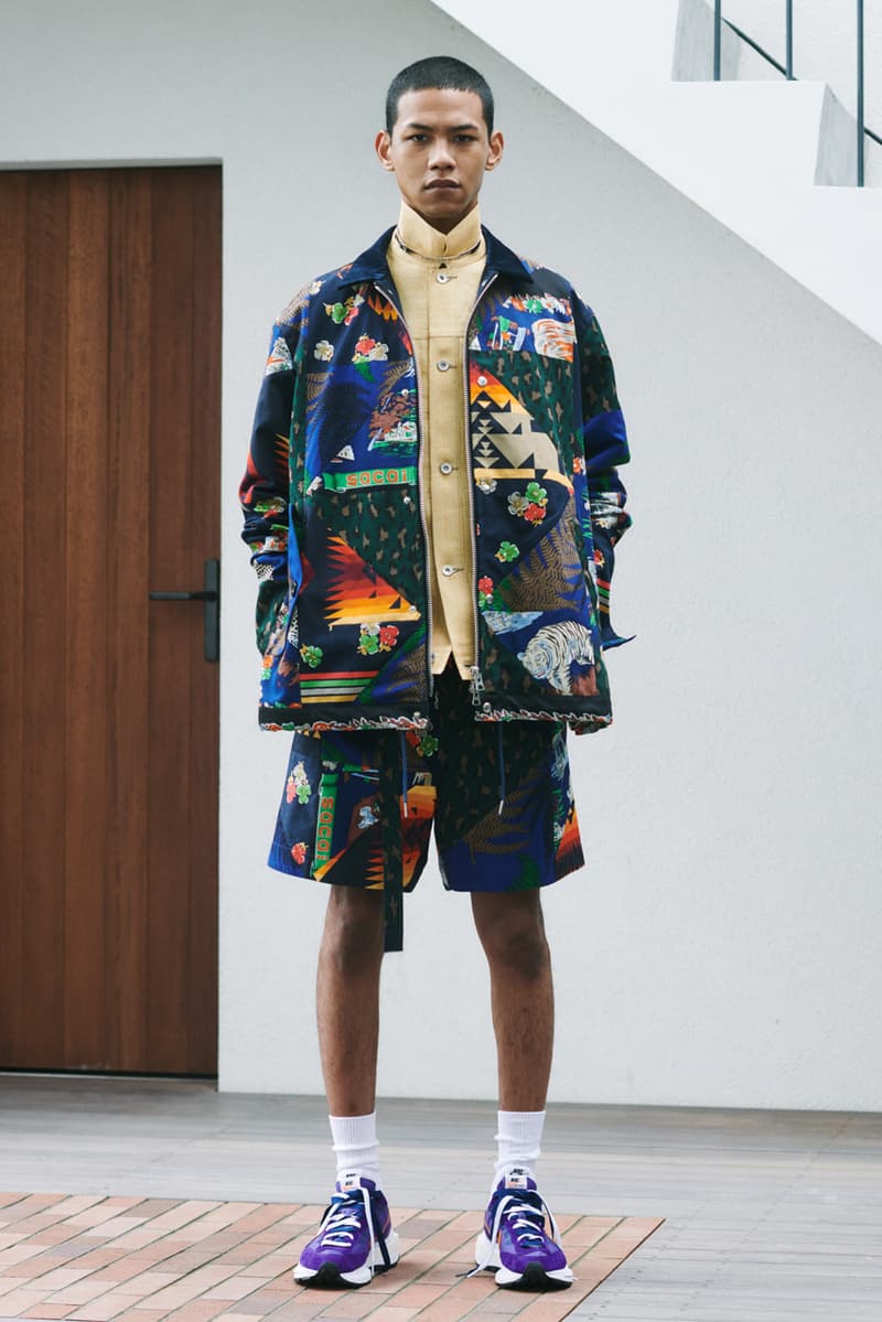 sacai Spring/Summer 2021 Collection Lookbook, Nike collaboration sneaker blazer low daybreak vaporwaffle tour shoe footwear menswear resort ss21 Love Over Rules release date