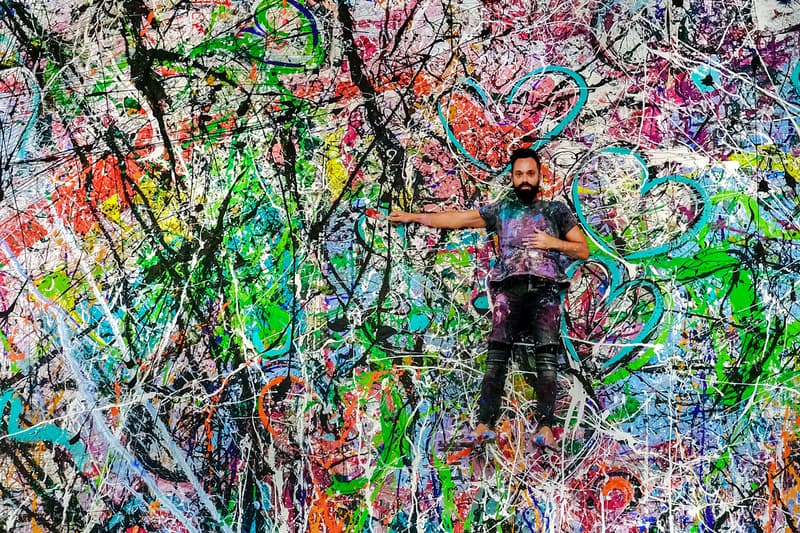 worlds largest canvas painting dubai humanity inspired charity sacha jafri