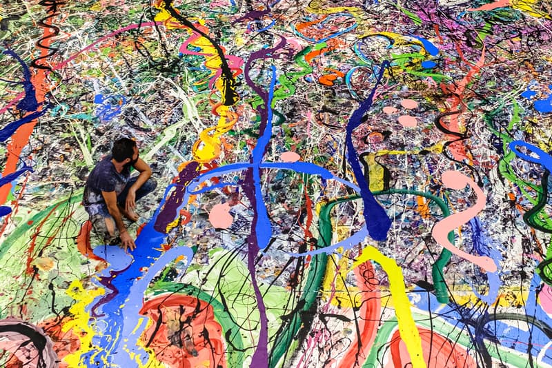 worlds largest canvas painting dubai humanity inspired charity sacha jafri