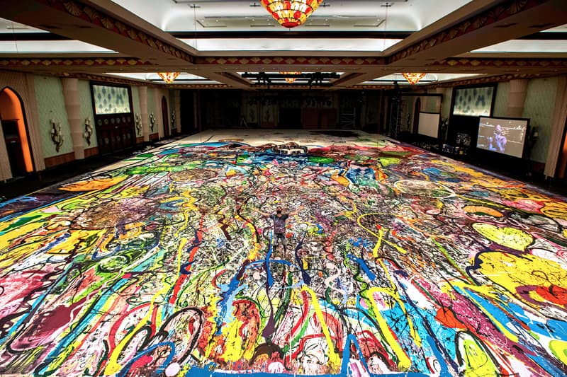 worlds largest canvas painting dubai humanity inspired charity sacha jafri