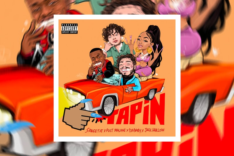 Saweetie Post Malone DaBaby Jack Harlow Tap In Remix Single Stream icy girl pretty bitch music Listen Spotify Apple Music 