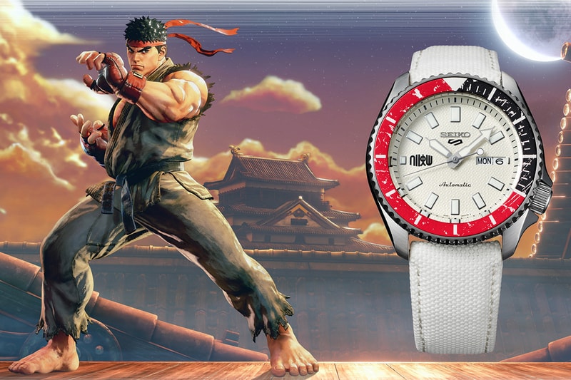 seiko 5 sports street fighter v yu Ken Chun-Li Guile Zangief Blanka release watch collection when is it available where to cop