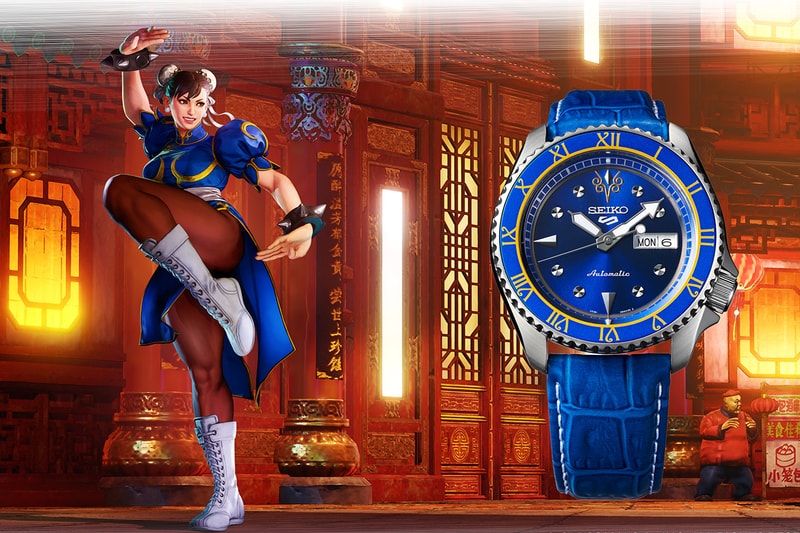 seiko 5 sports street fighter v yu Ken Chun-Li Guile Zangief Blanka release watch collection when is it available where to cop