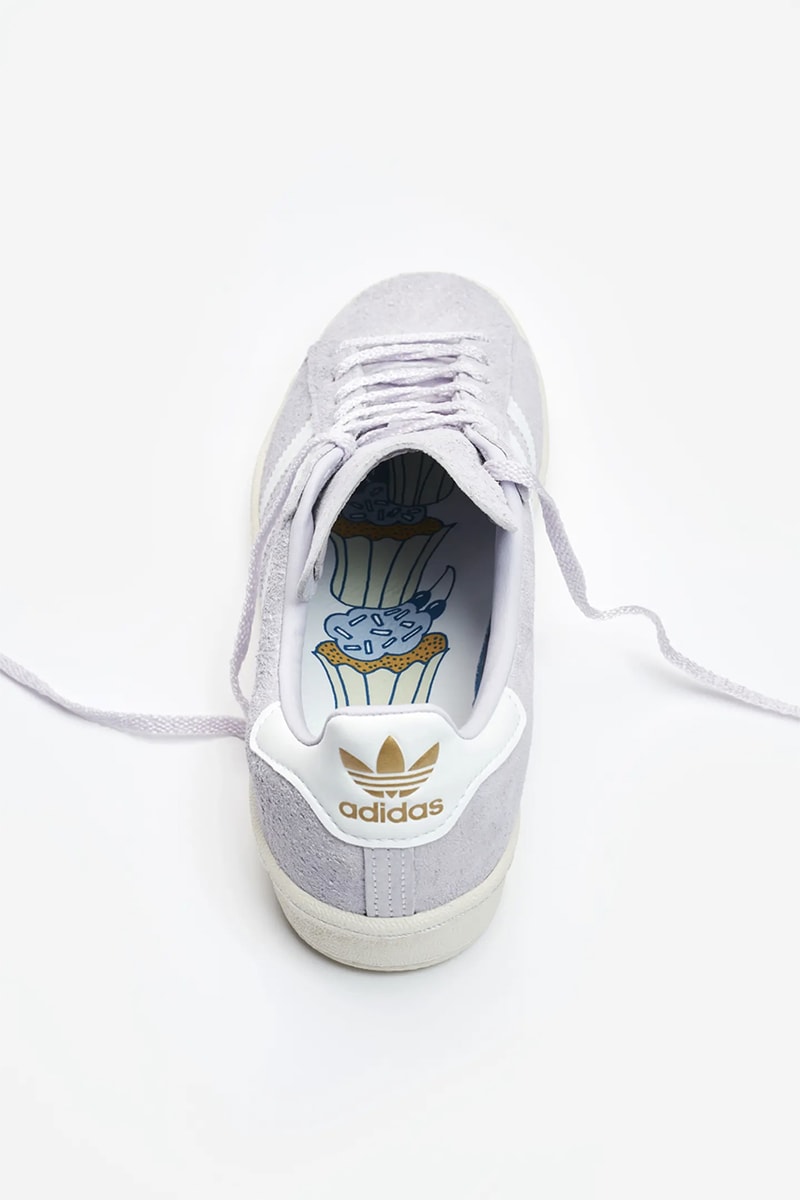 sneakersnstuff adidas originals campus 80 homemade pack release information yellow lemonade purple frosted cupcake chocolate brownie