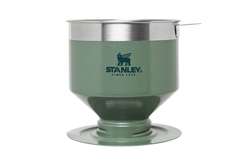 Stanley Paperless Pour Over Coffee Dripper camping outdoors Hammertone Green steel thermos coffee