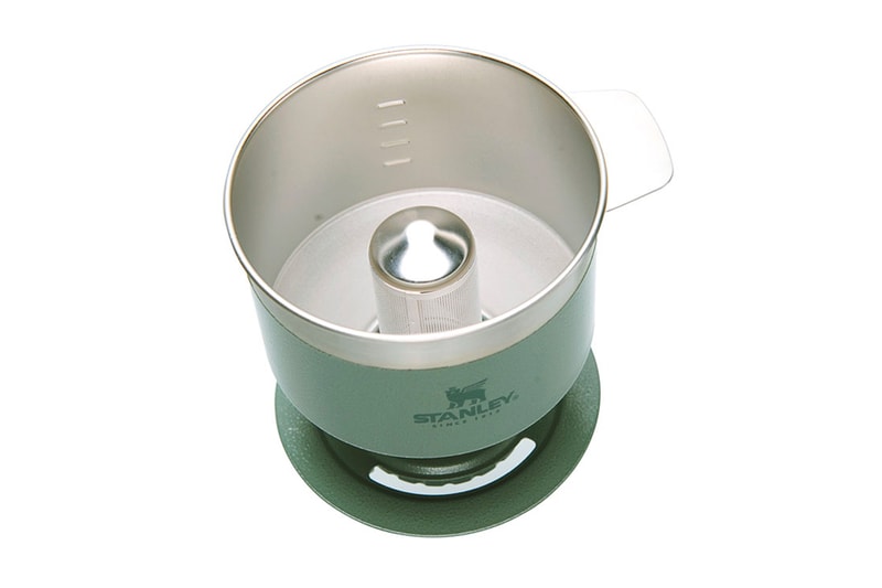 Stanley Paperless Pour Over Coffee Dripper camping outdoors Hammertone Green steel thermos coffee