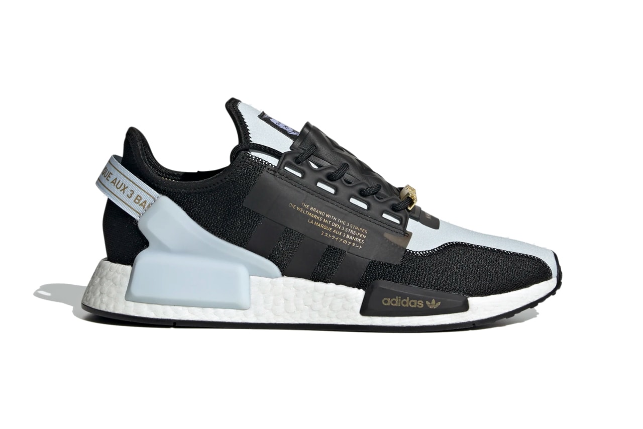 star wars adidas originals nmd r1 v2 lando calrissian FX9300 sky tint core black gold metallic official release date info photos price store list buying guide